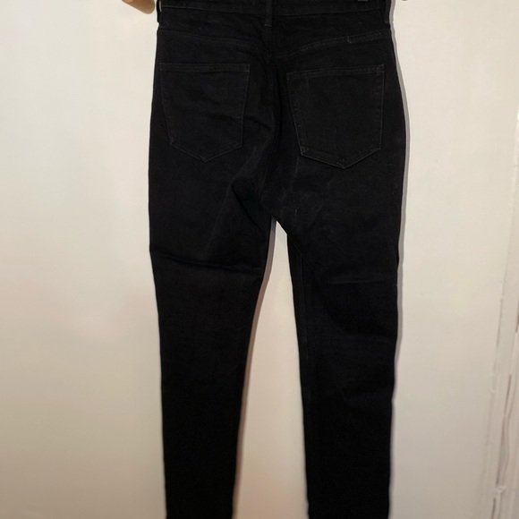 H&M Straight High Waisted Black Jeans 28 - Picture 2 of 3